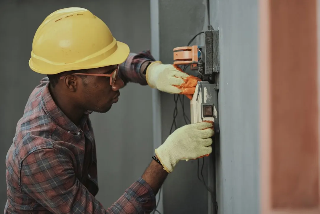 Edmonton Heating and Cooling technician on service call