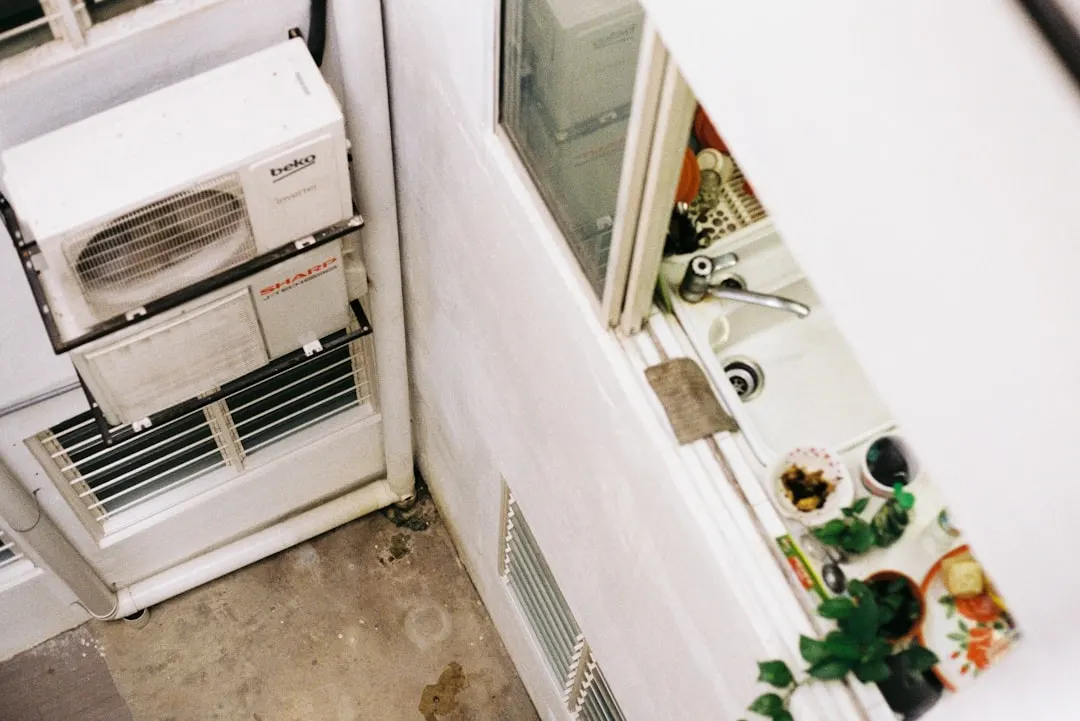 Mechanical room during annual HVAC maintenance in Edmonton